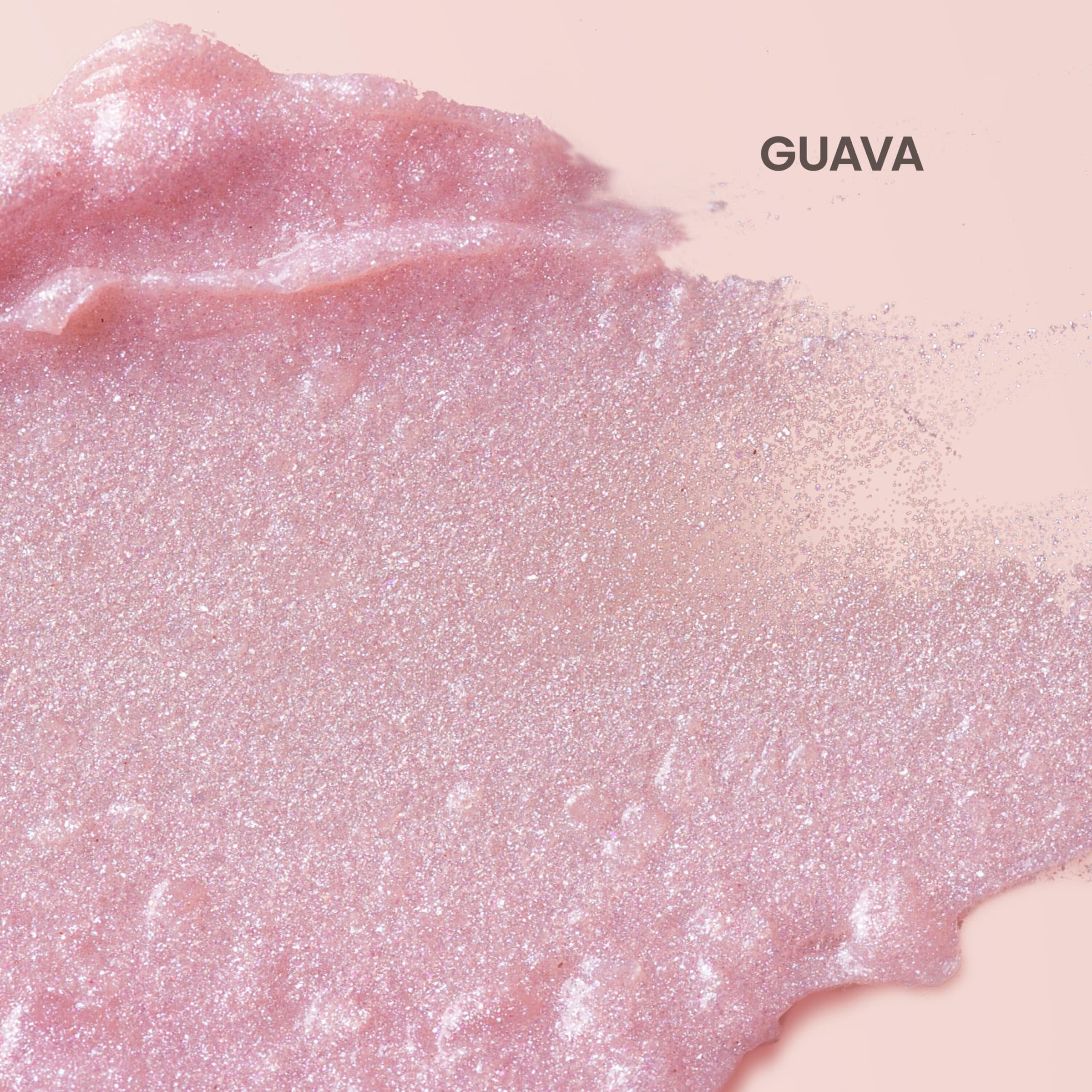 Burt's Bees guava close-up texture highlighting moisturizing butter