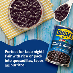 Bush's Best beans served with rice illustrating easy meal addition