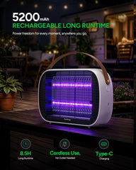 Buzbug close-up of LED tiles highlighting dual-band 365nm and 395nm lights for wider lure
