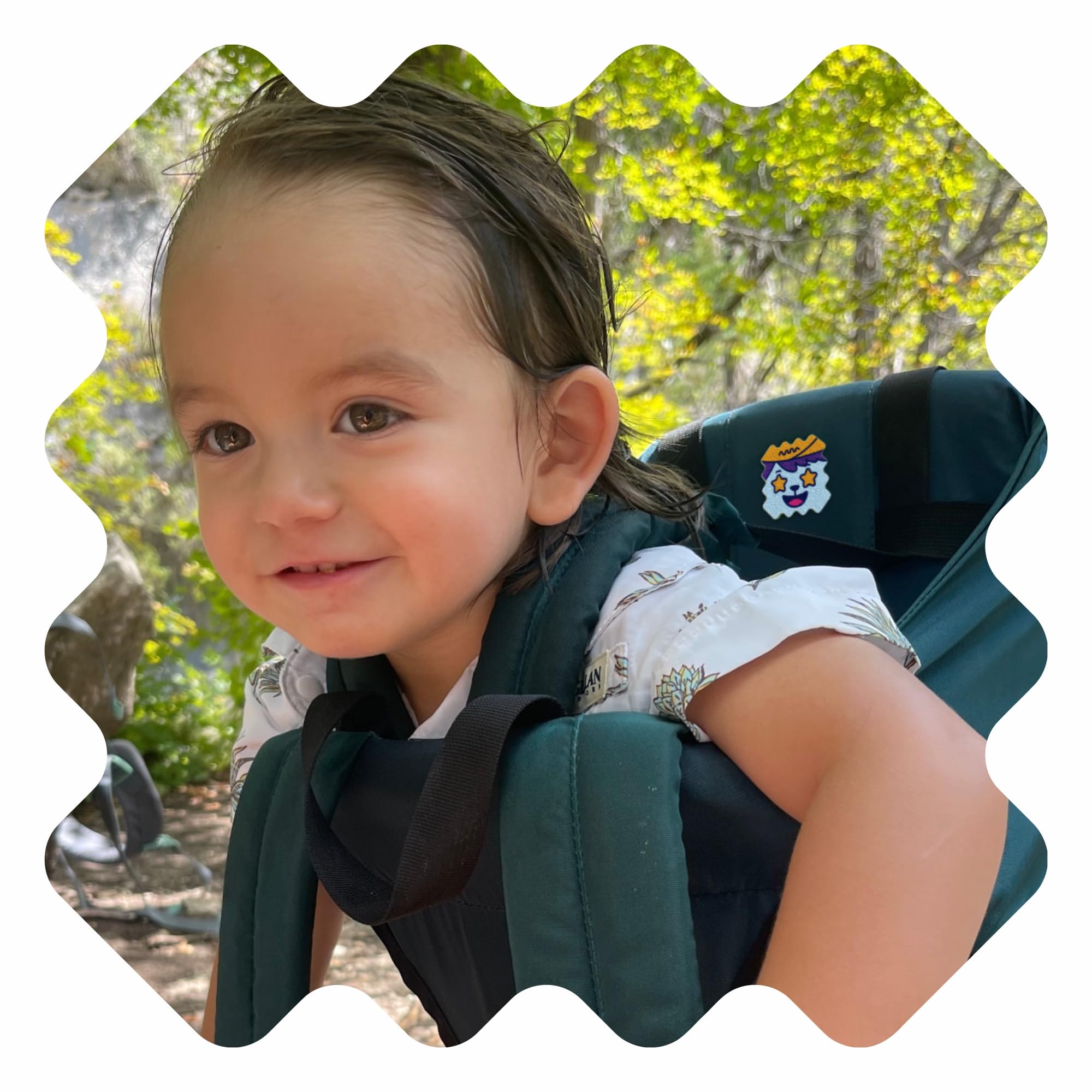 Open travel pouch with BUZZPATCH packs showing organization and travel-ready benefit