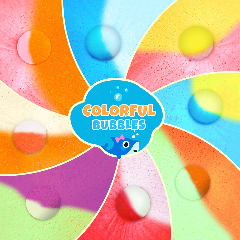 Hand holding a BYGGVIR bath bomb to show size and easy one-per-bath portioning