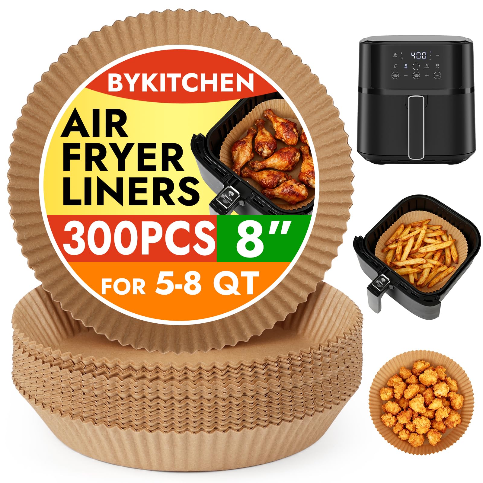 BYKITCHEN front packaging showing 300-piece value pack and box benefits