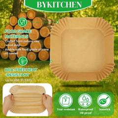 BYKITCHEN before-and-after basket with liner protecting from grease