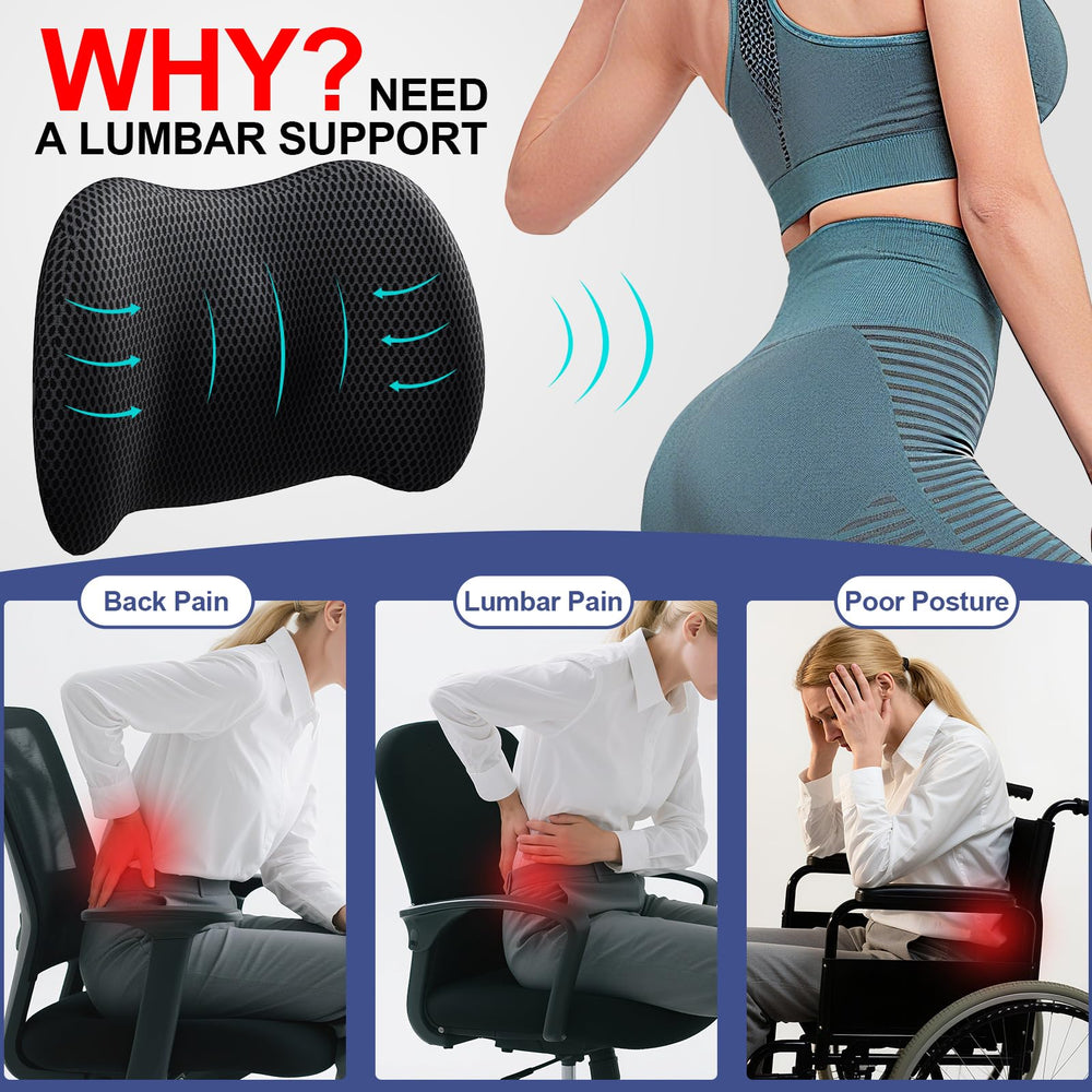 BYMECOST placed on an office chair supporting upright posture at the desk
