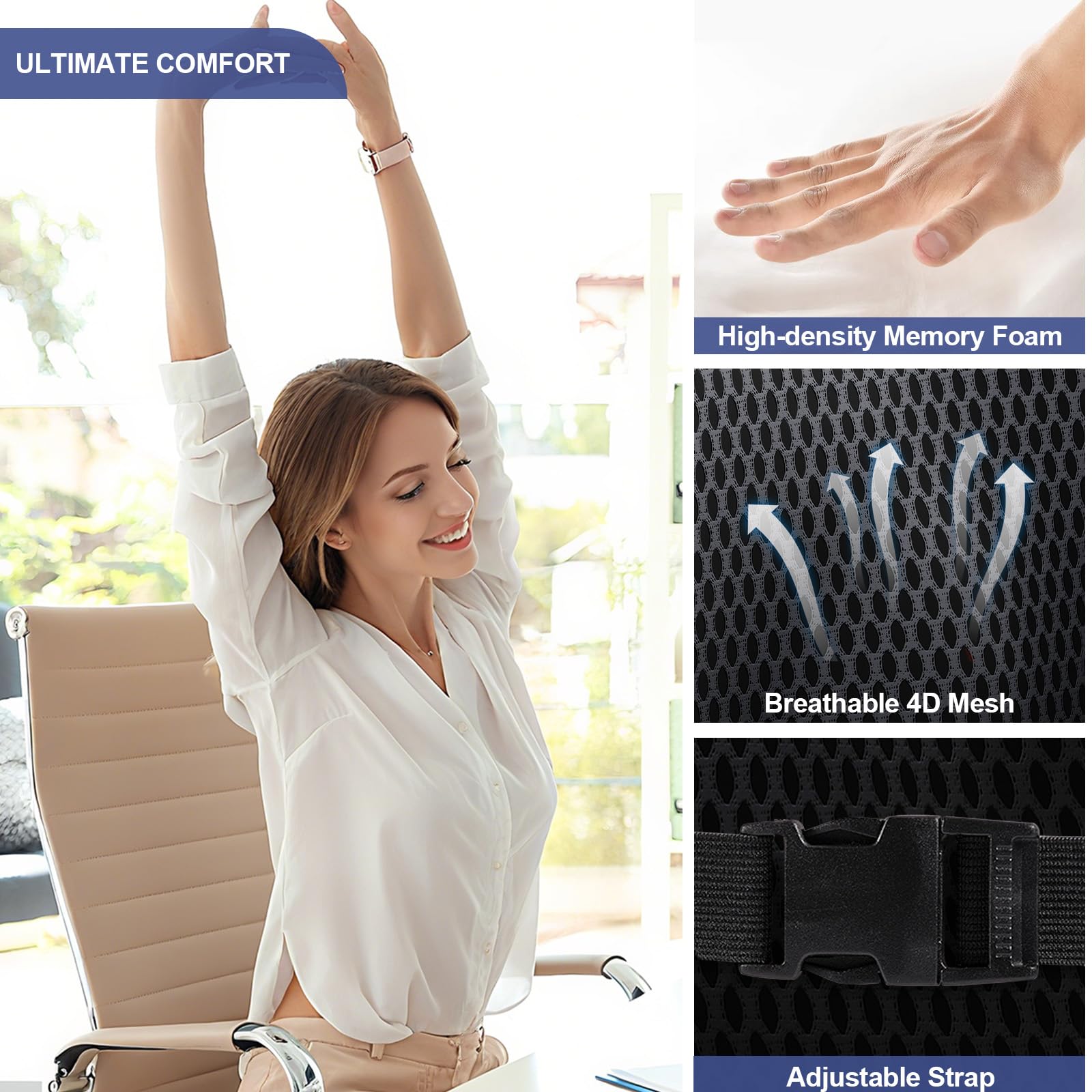 BYMECOST installed in a car seat offering steady support during long drives