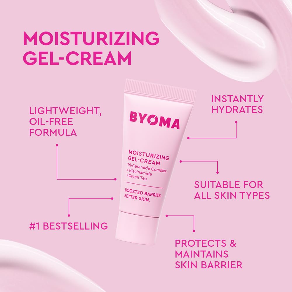 BYOMA travel set placed in a toiletry bag emphasizing easy carry and TSA friendly