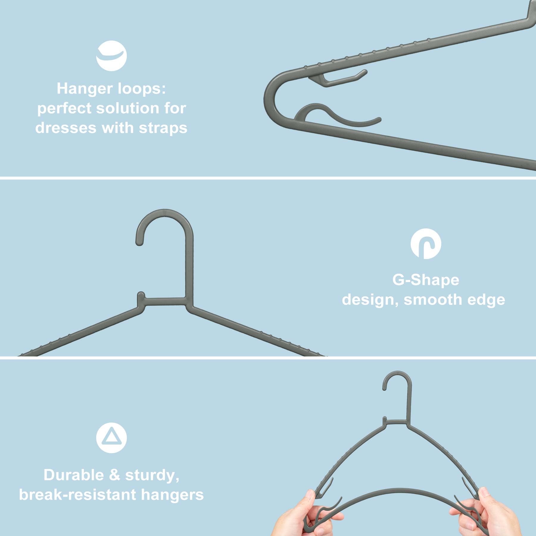Byomostor detail of four integrated hooks organizing straps and scarves