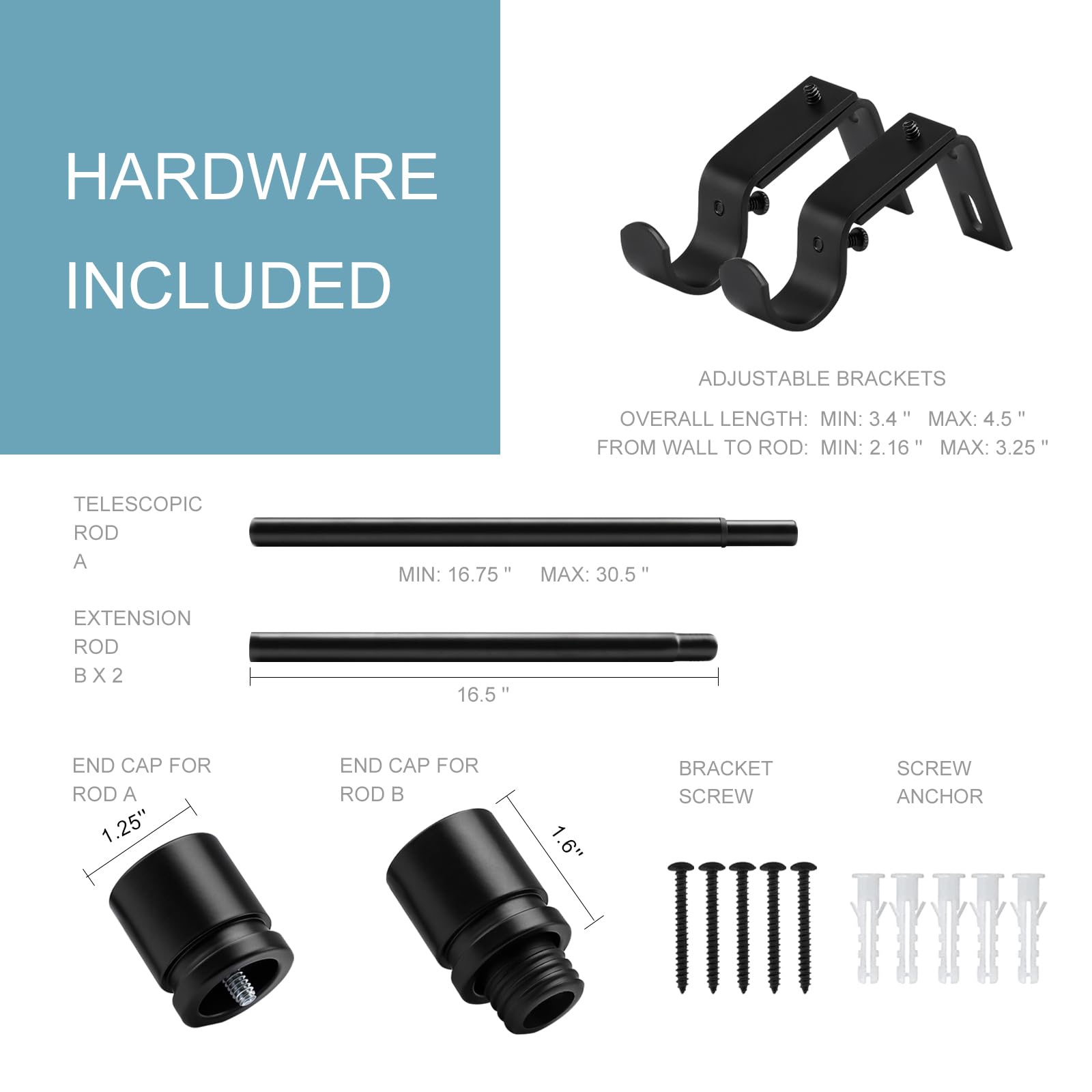 Byondeth rod length shown with measuring tape for accurate sizing and simple selection