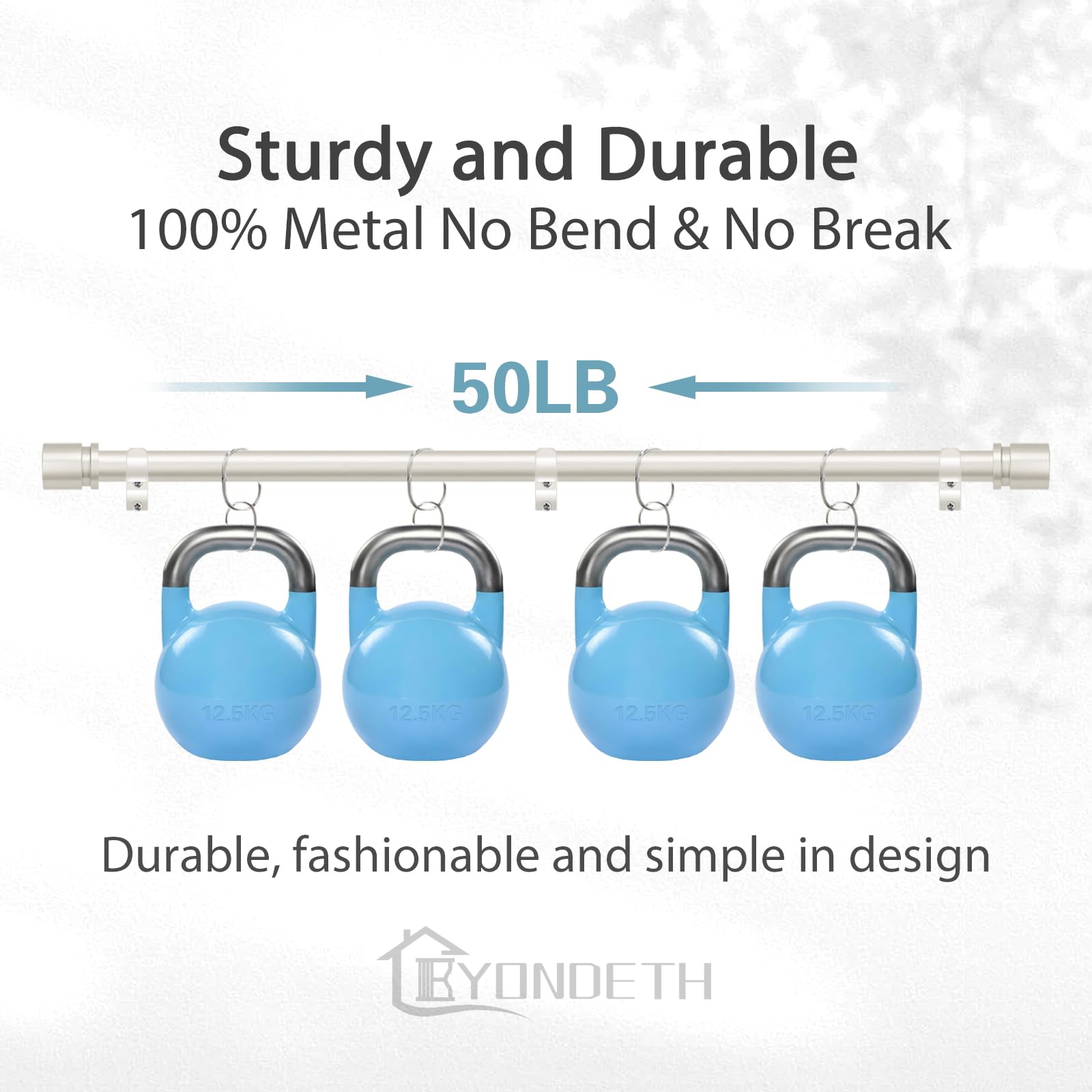 Byondeth wall bracket and hardware kit displayed for secure, easy installation