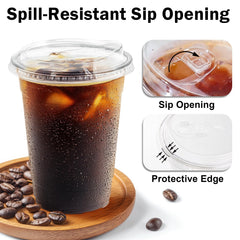 BYSNOW close-up of sip lid seal demonstrating leak-resistant performance