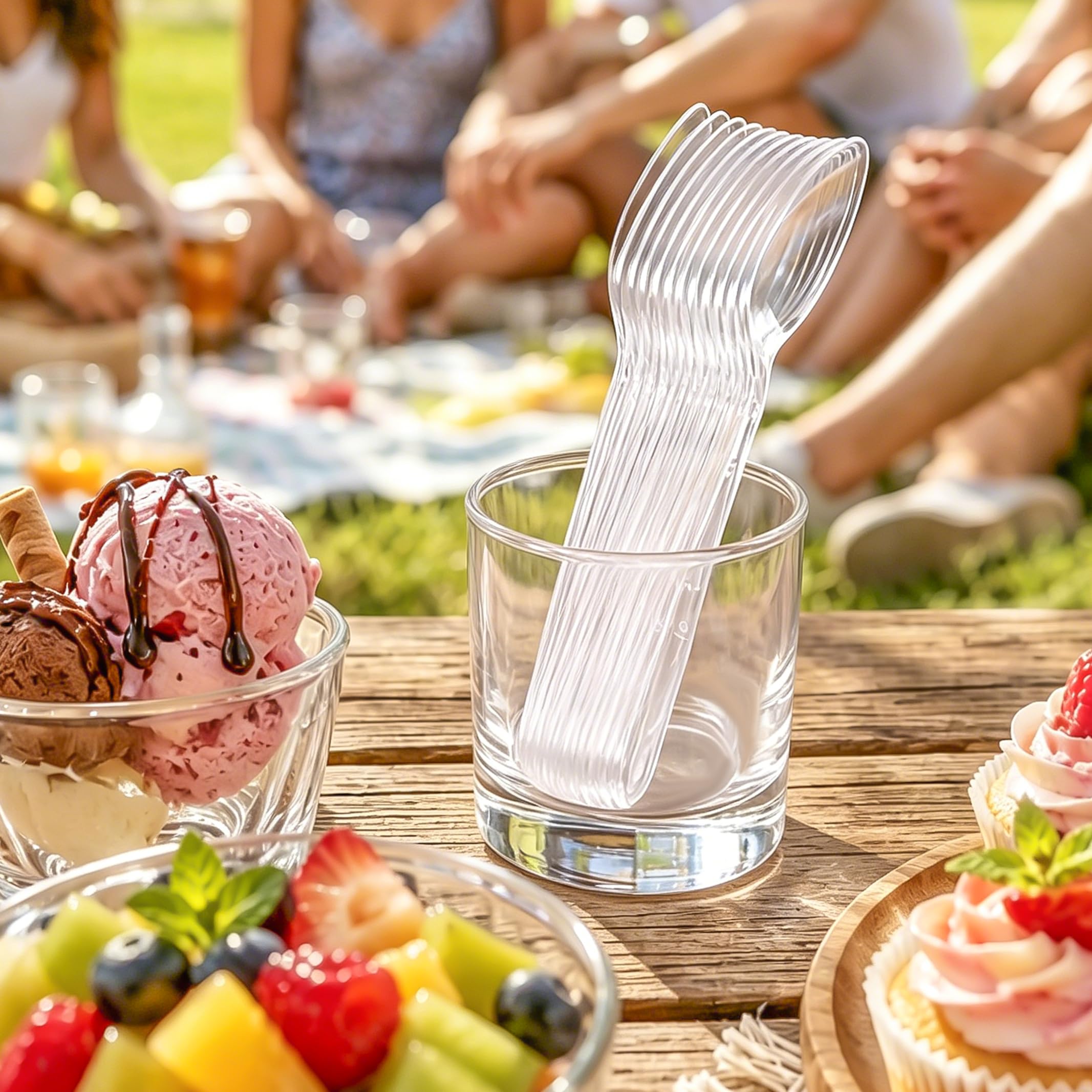 BYSNOW spoon held in hand illustrating comfortable grip and control