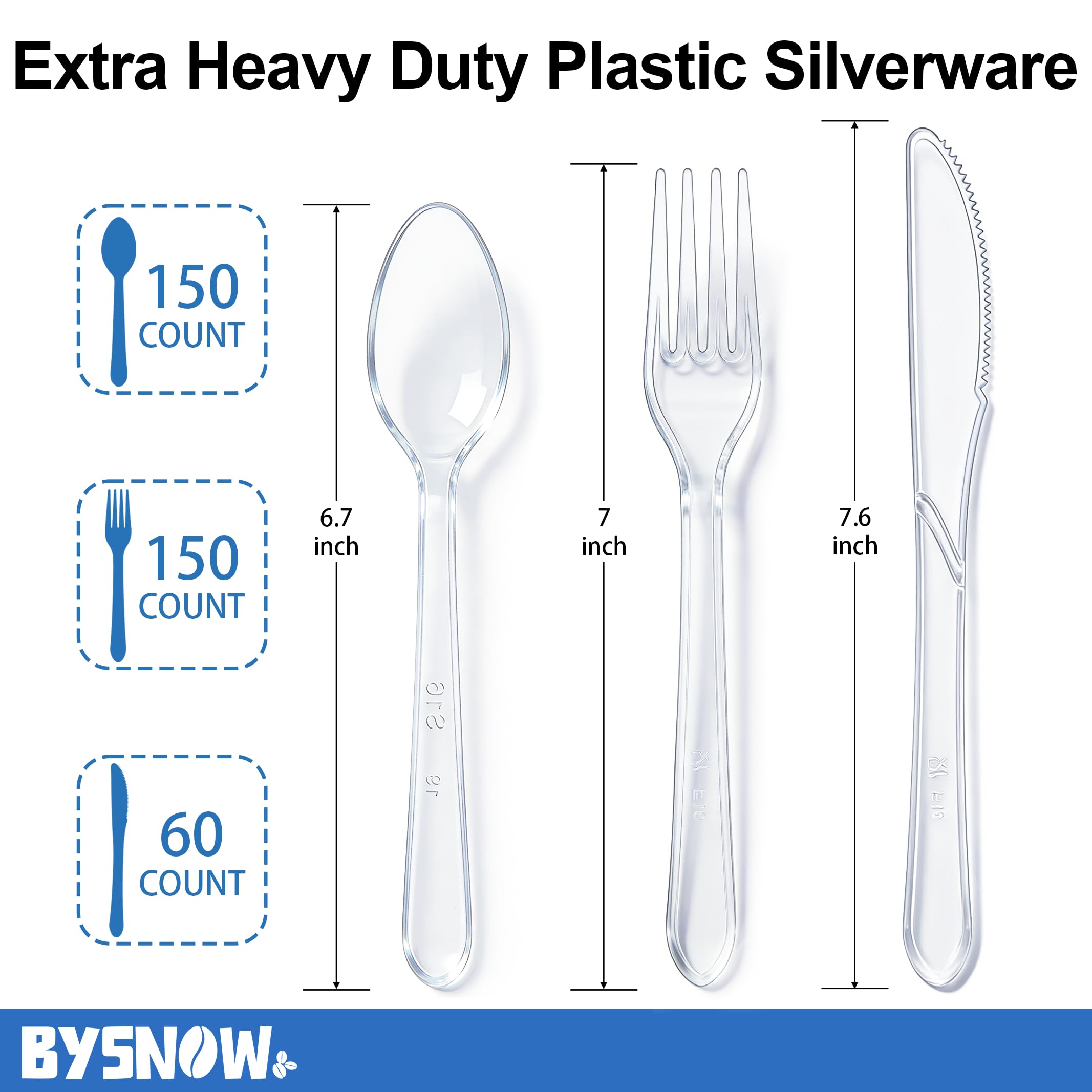 BYSNOW close-up of knife edge highlighting extra-heavy-duty strength