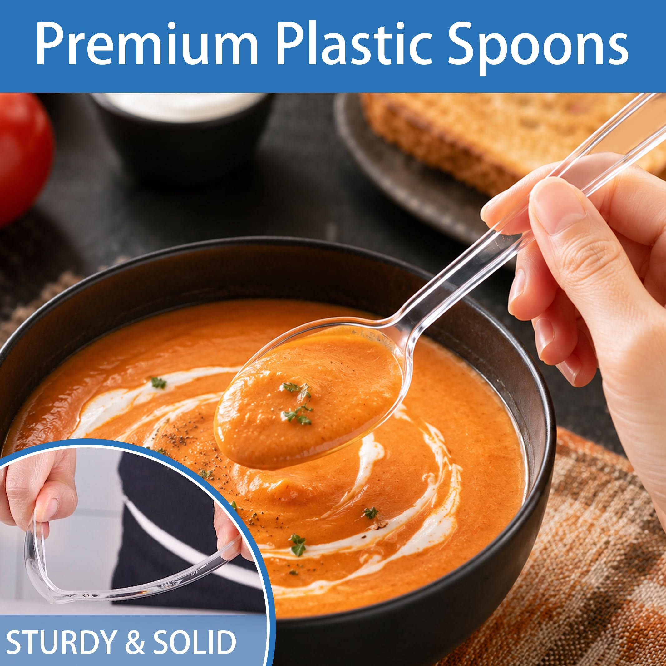 BYSNOW spoon holding ice cream showing sturdy scoop performance