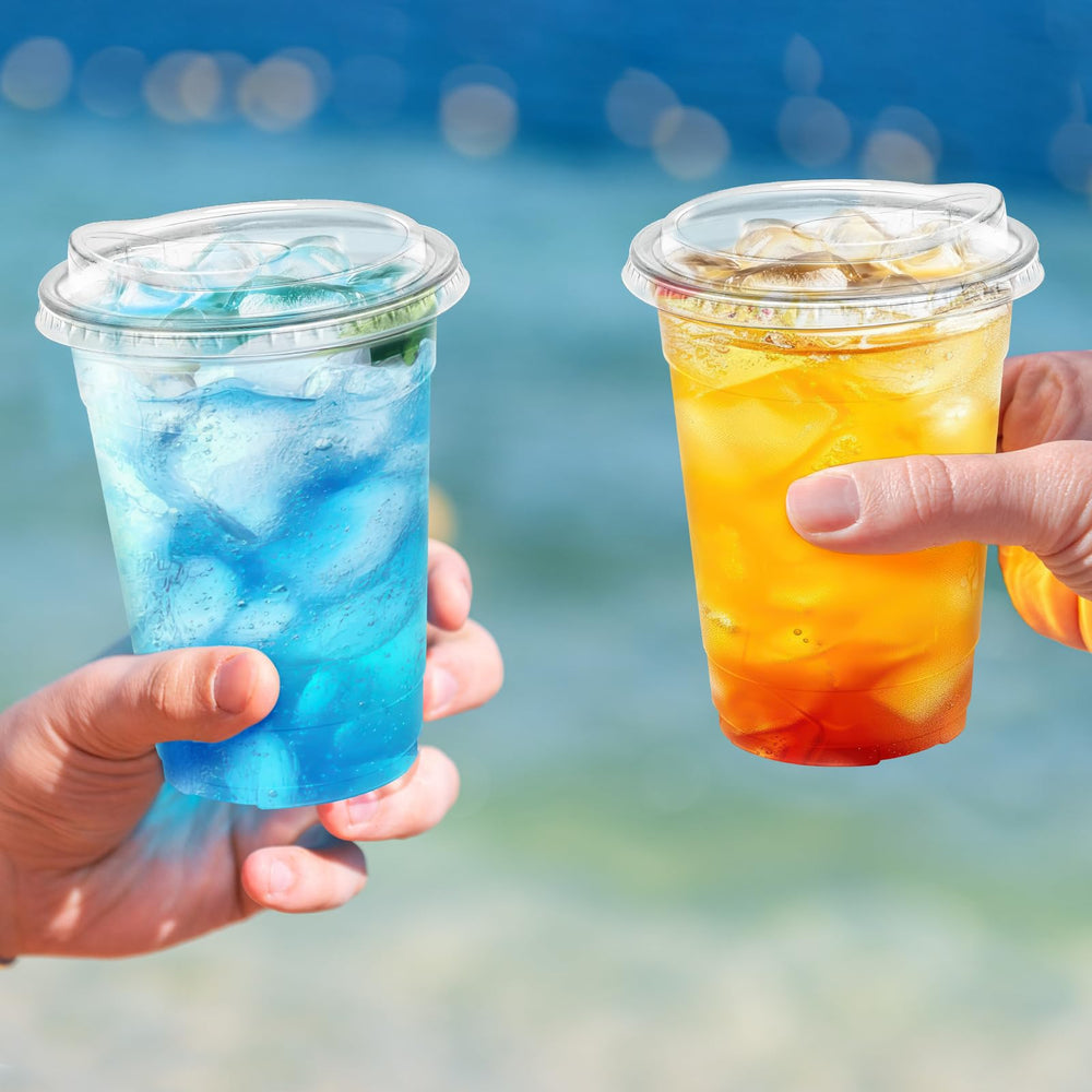 BYSNOW stacked cups and lids demonstrating compact, space-saving storage