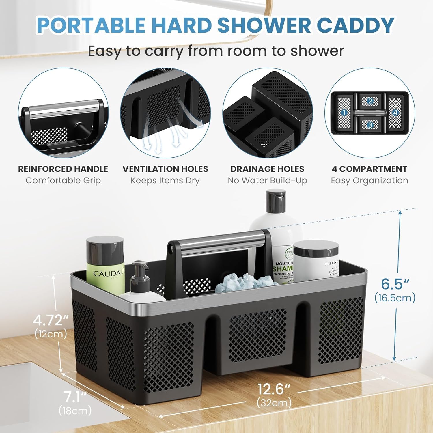 BYUNER used as cleaning caddy with sprays and brushes for multipurpose use