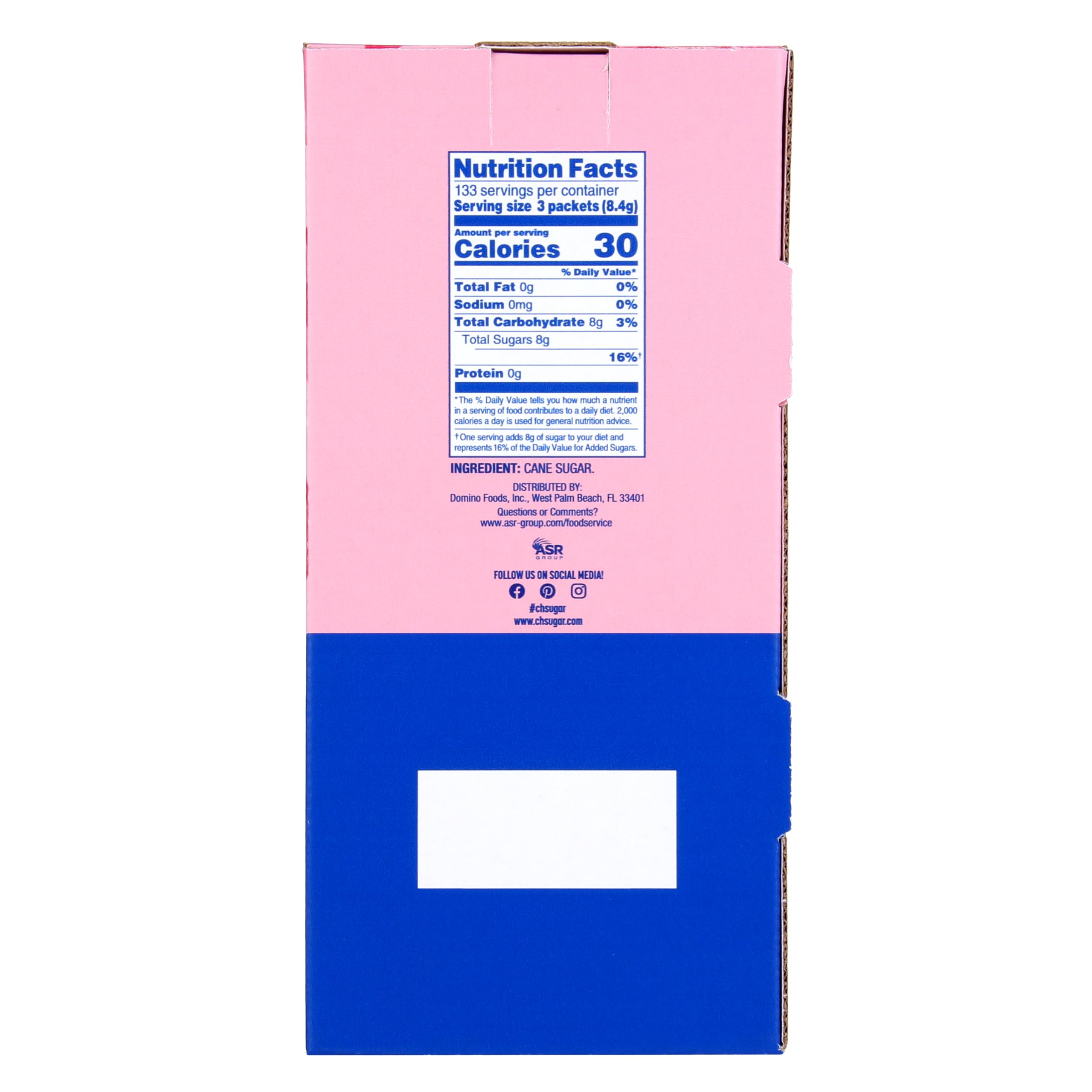 C&H close-up of a single sugar packet highlighting clean, pre-measured convenience