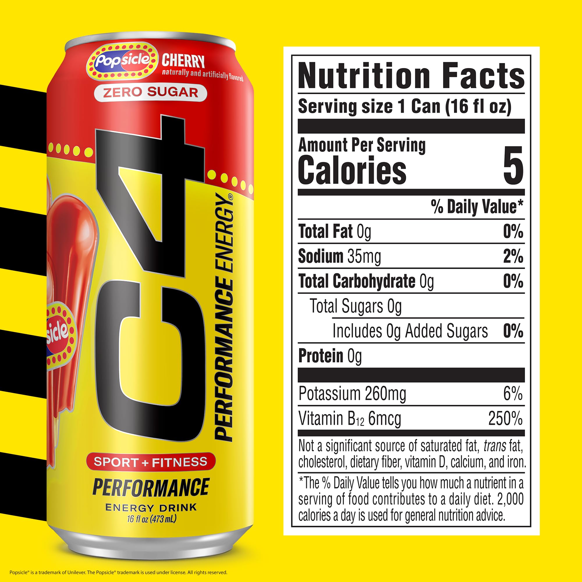 C4 can close-up label highlighting 200mg caffeine and NSF-Certified benefits