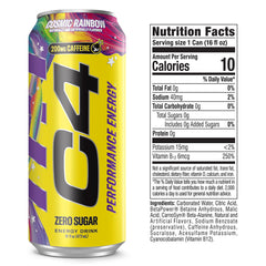C4 close-up of label highlighting ingredients and performance benefits