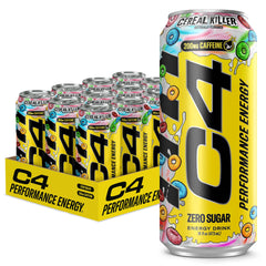 C4 front can showing Cereal Killer flavor and branding for quick recognition and appeal