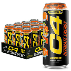 C4 Frost Bitten Citrus front packaging showing bold branding and flavor