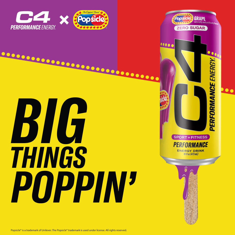 C4 grape popsicle can next to ruler showing size for portable convenience