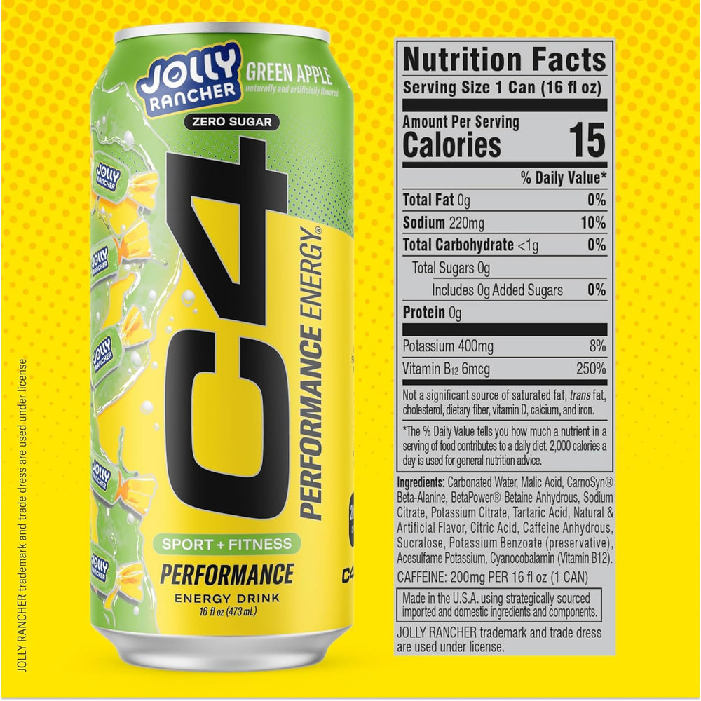 C4 can next to a ruler for serving-size comparison and portability benefit