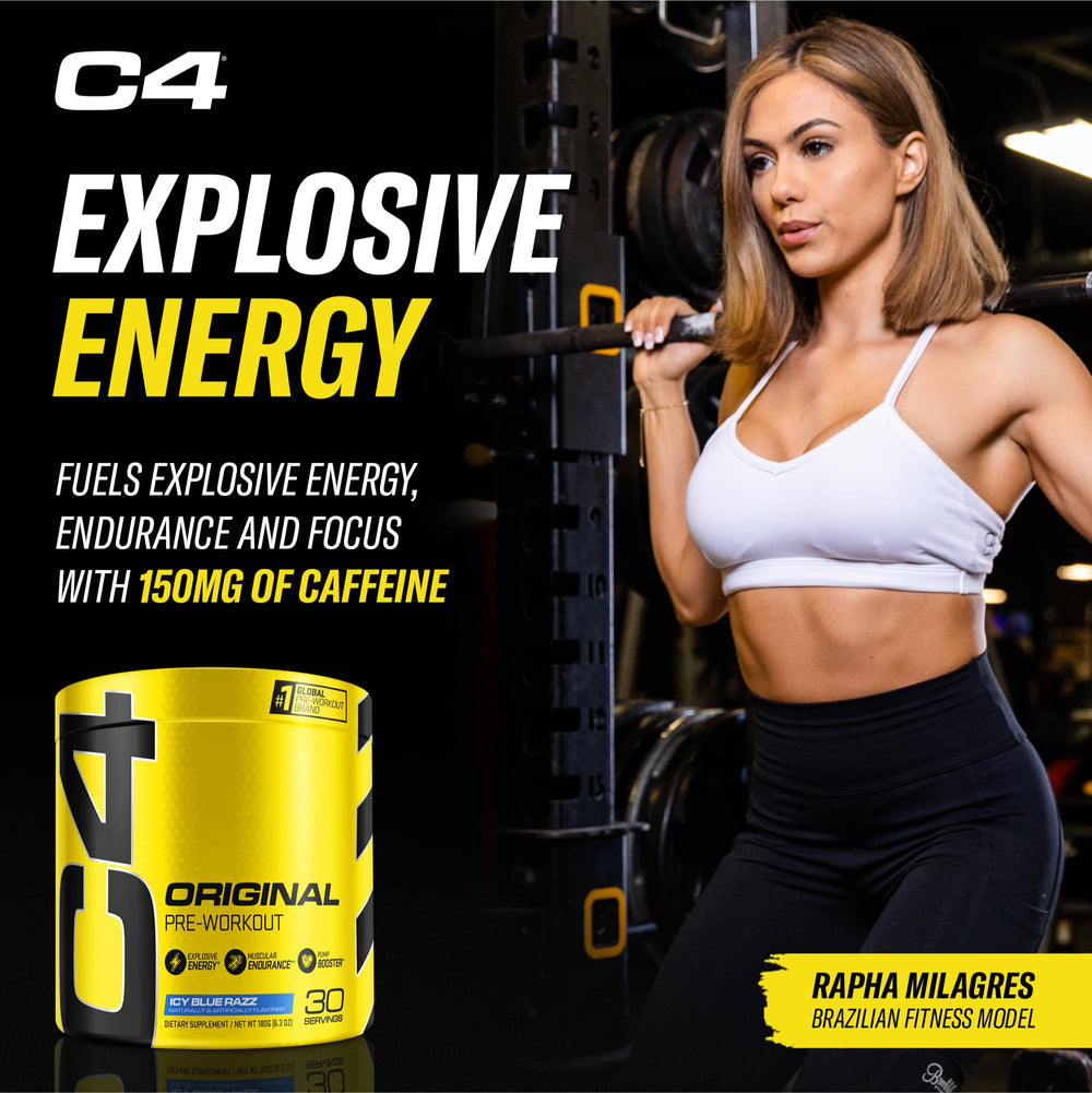 C4 label ingredients panel displaying key actives like CarnoSyn and creatine combo