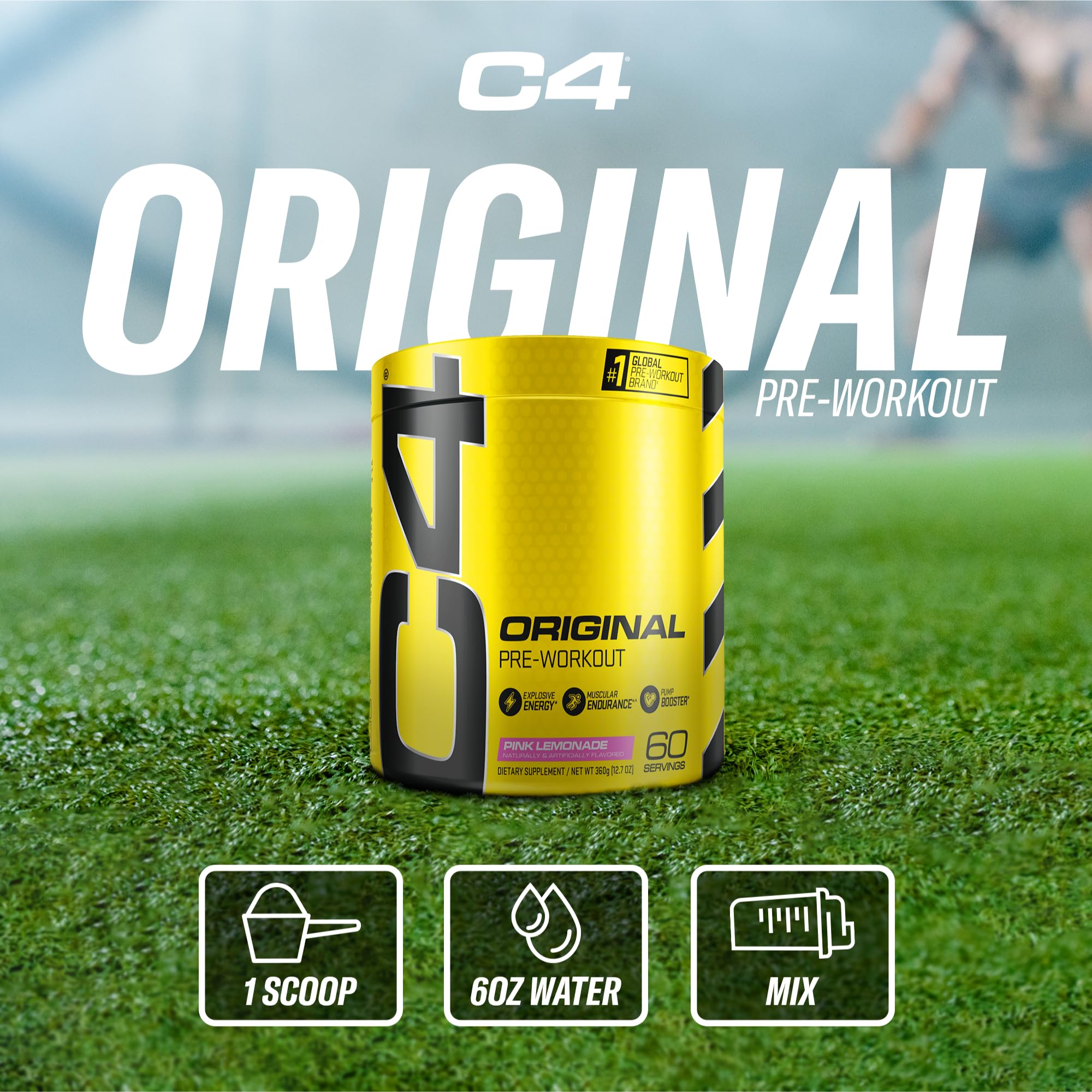 C4 measuring scoop filled emphasizing accurate serving and consistent results