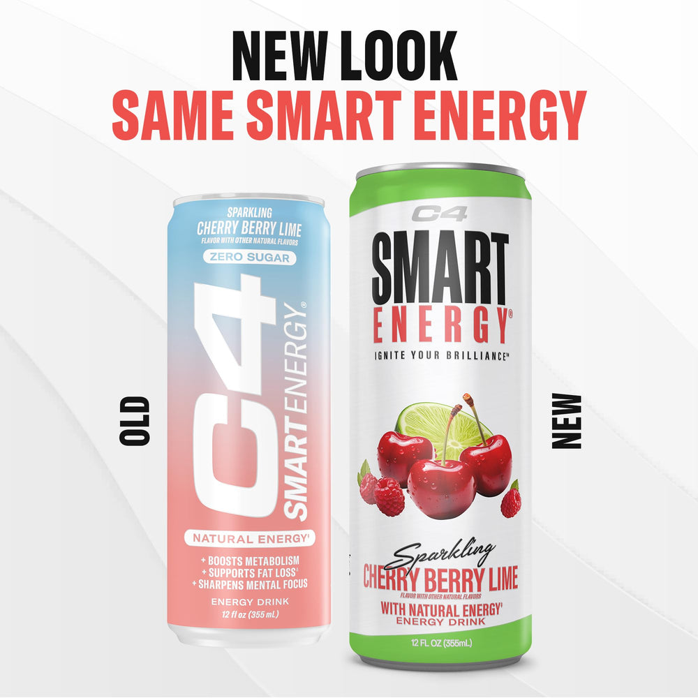 Top view of open C4 can showing carbonation and ready-to-drink boost
