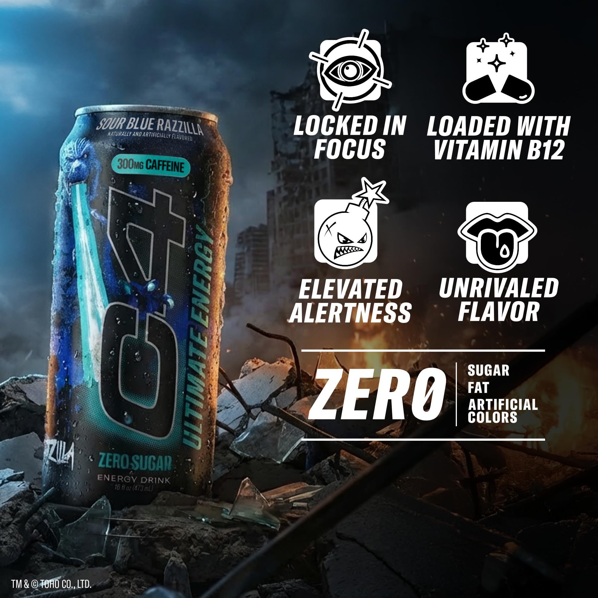 C4 can opened showing effervescence and ready-to-drink energy boost benefit