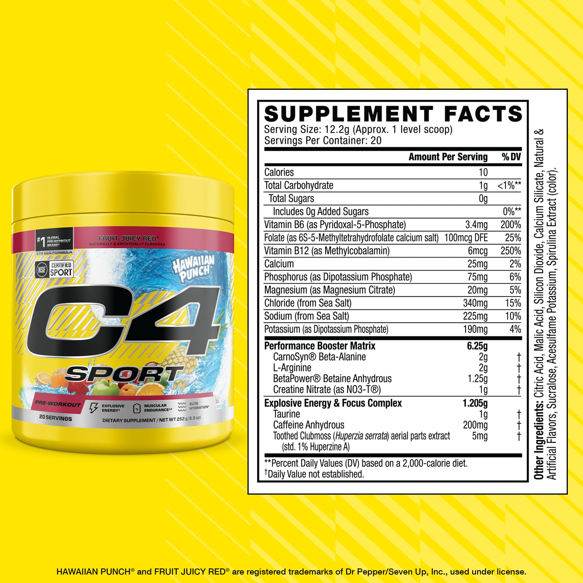 close-up of C4 Sport powder texture highlighting mixability and smoothness benefit