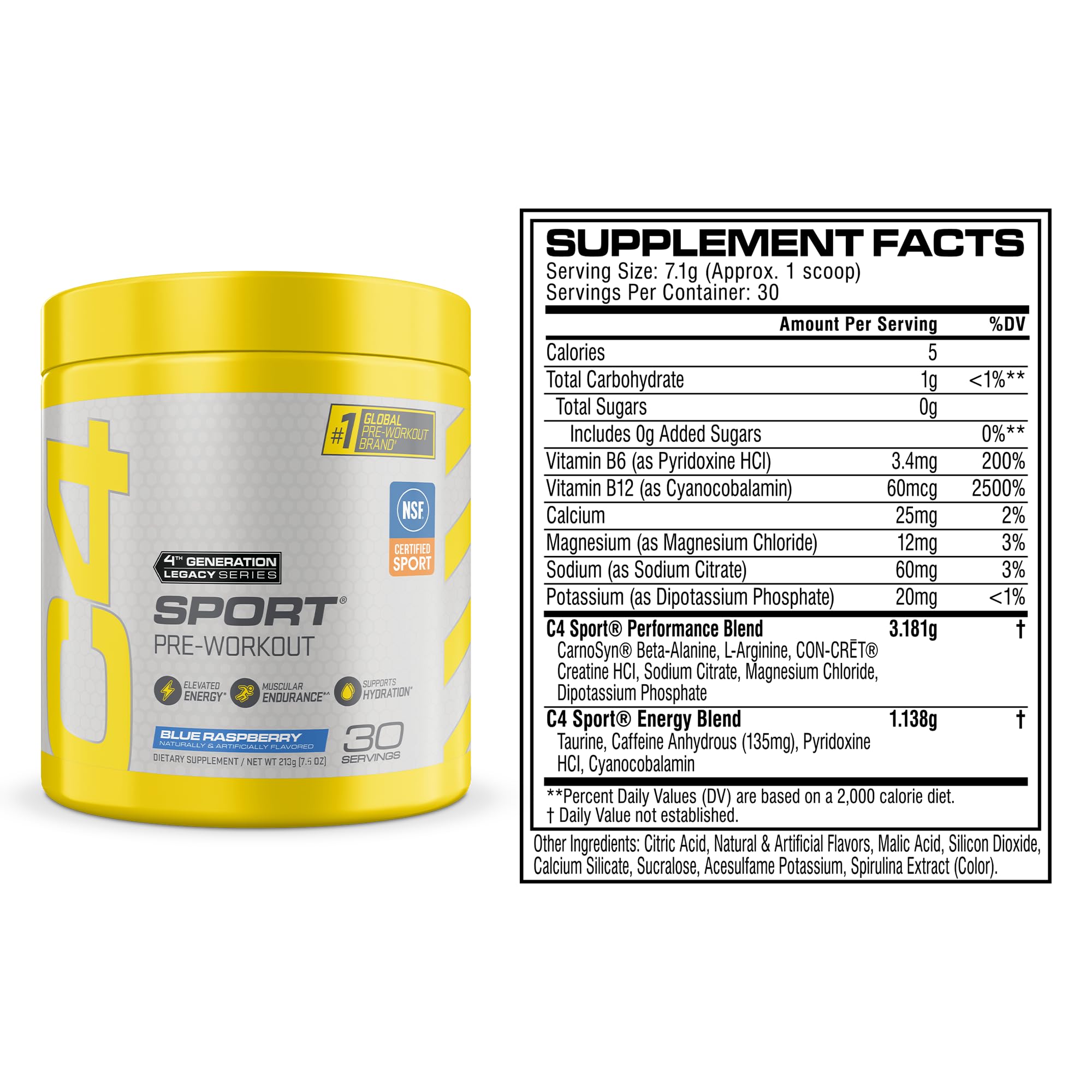 C4 Sport scoop texture closeup highlighting mixability and consistency