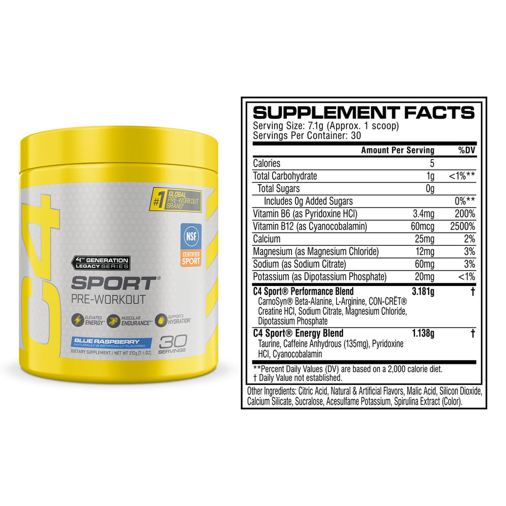 C4 Sport scoop texture closeup highlighting mixability and consistency