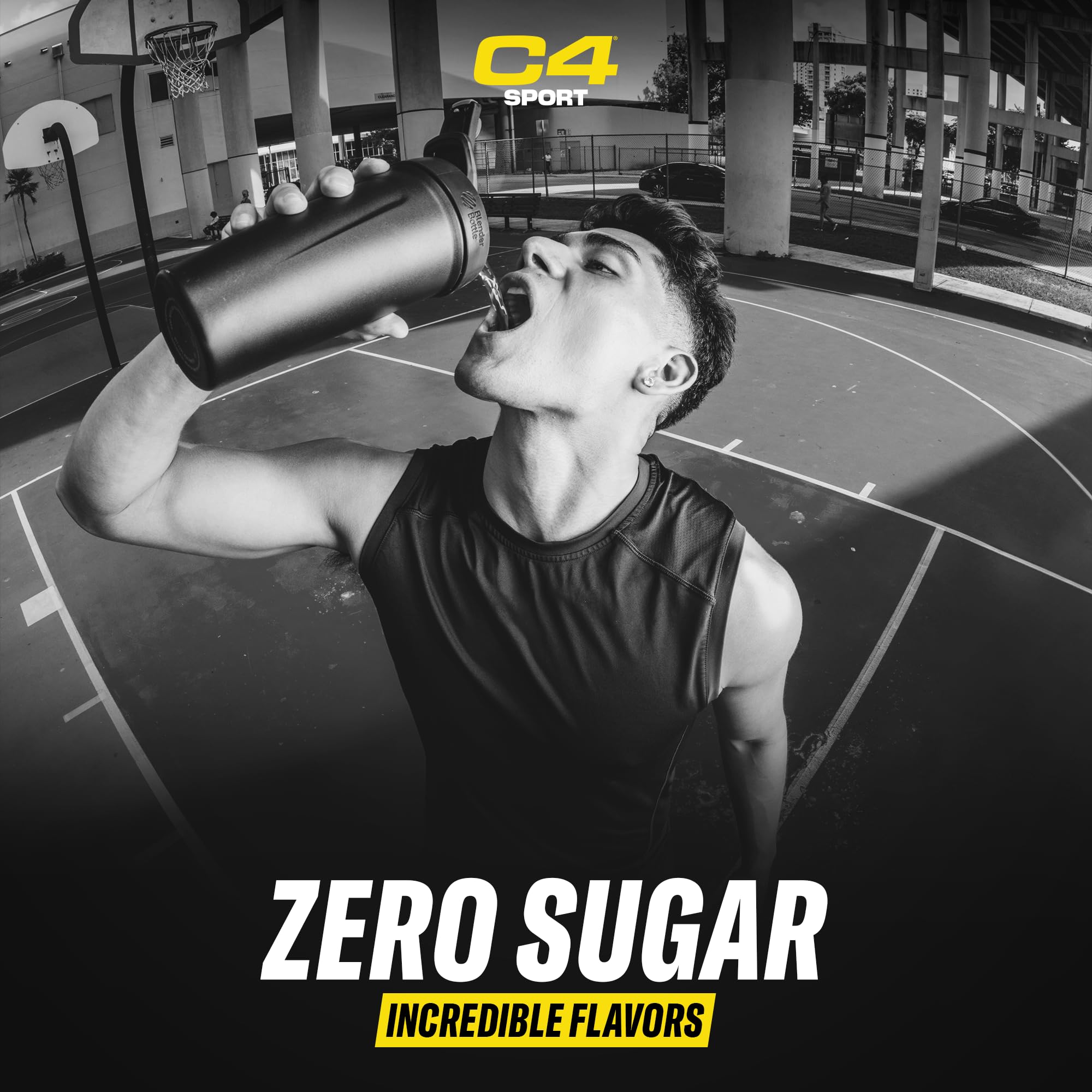 C4 Sport serving size comparison illustrating scoop quantity and moderation