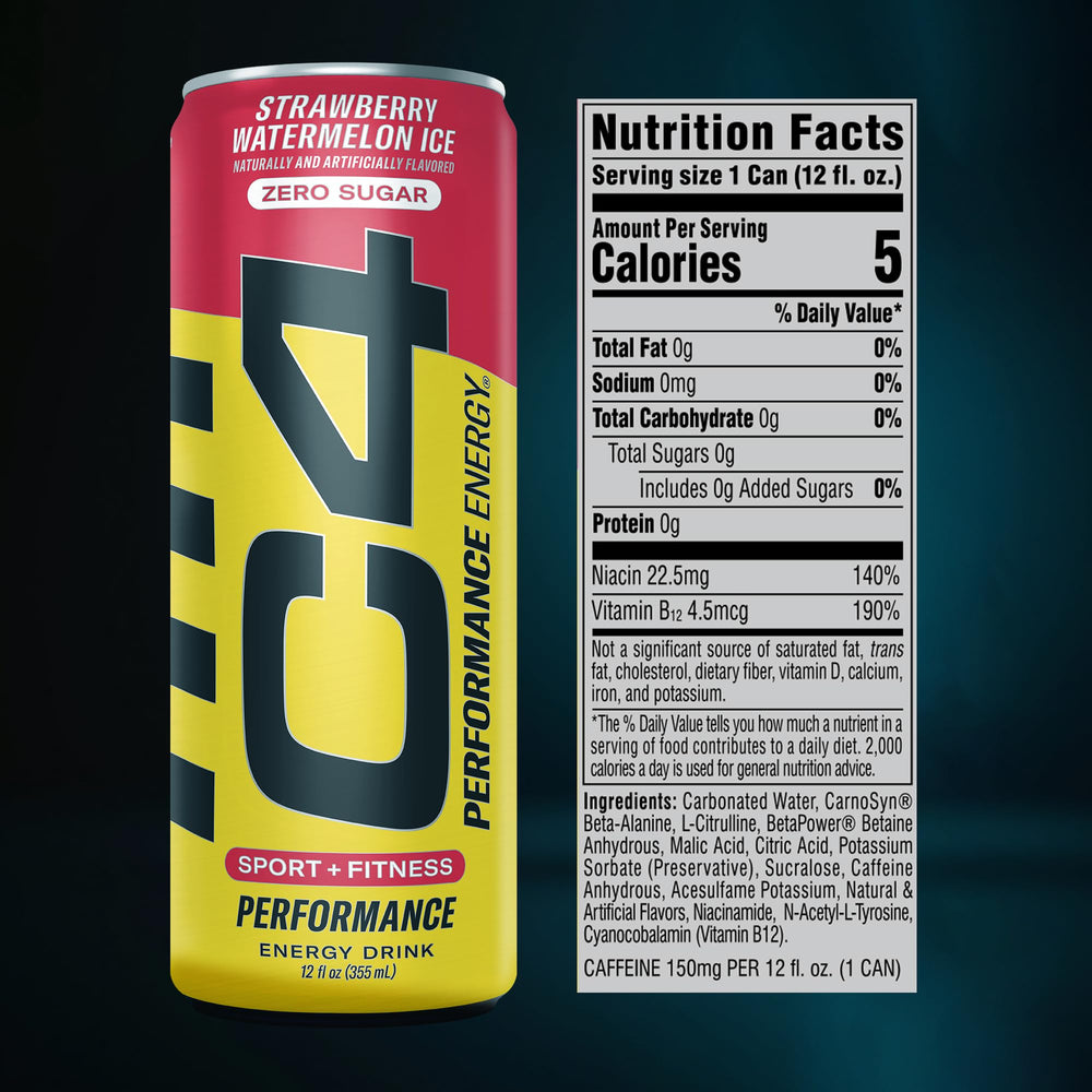 Pouring C4 drink into glass showing fizz and refreshing appearance for energy