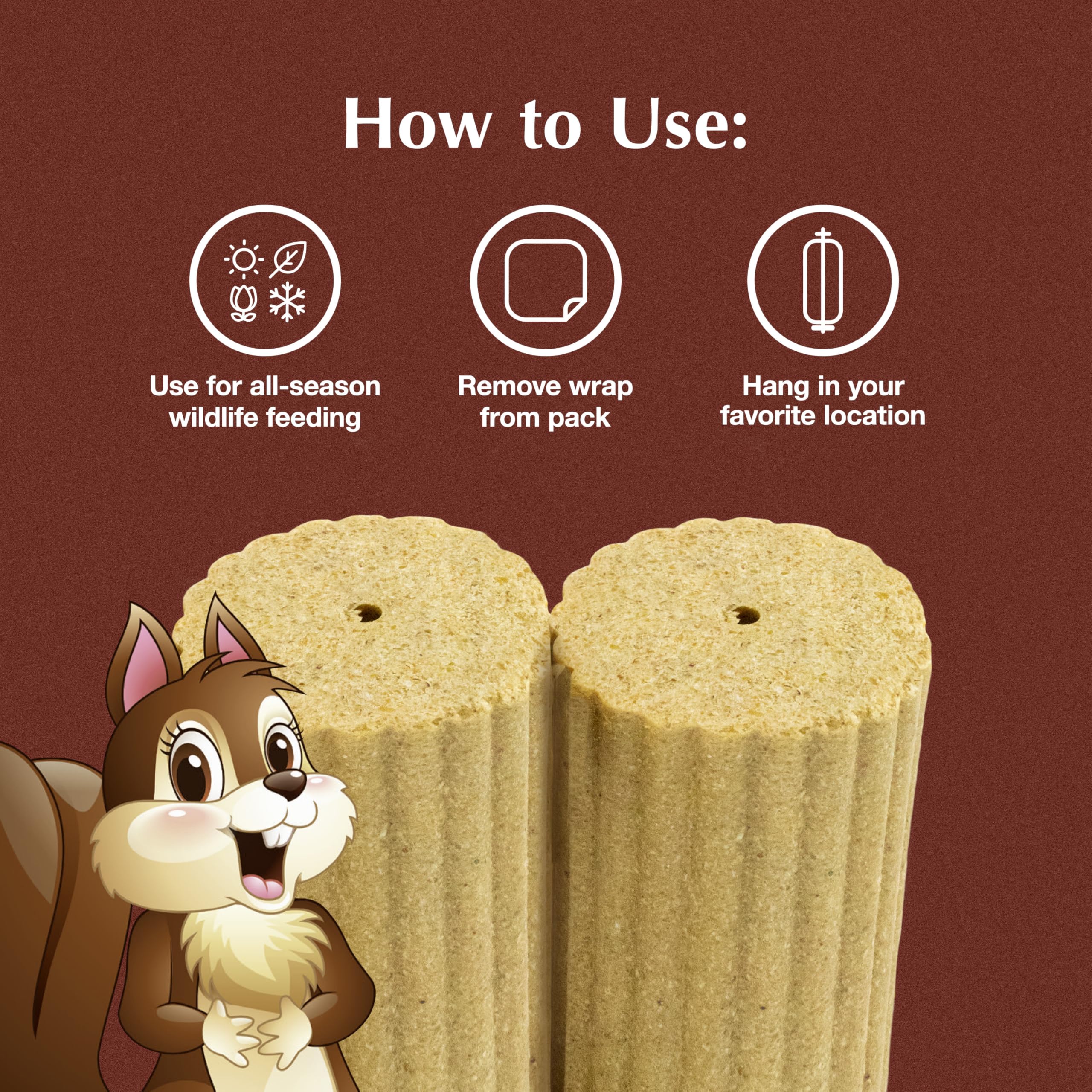 C&S Squirrelog held in hand illustrating compact size for easy handling
