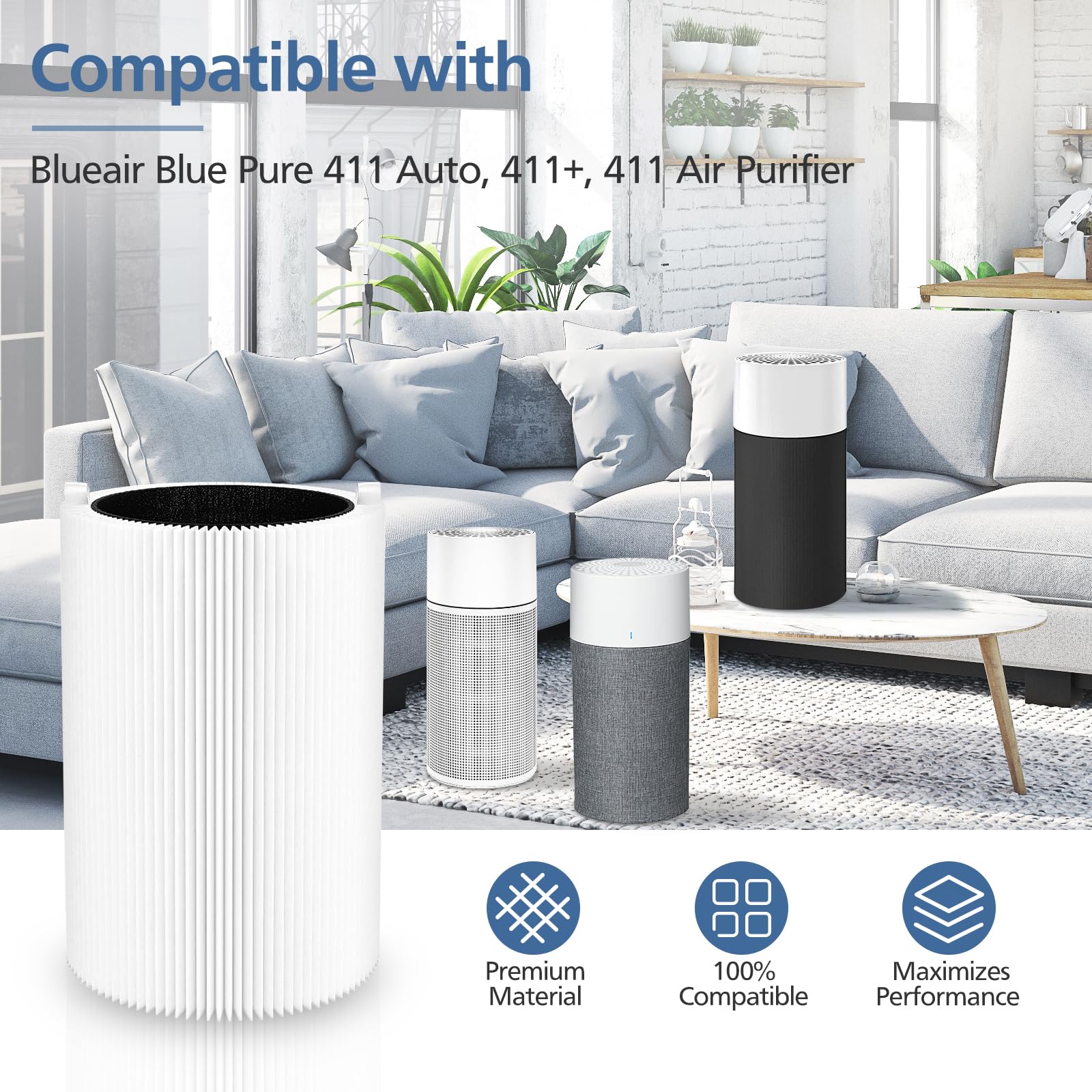 Cabiclean filter angled view highlighting build quality and easy installation benefit