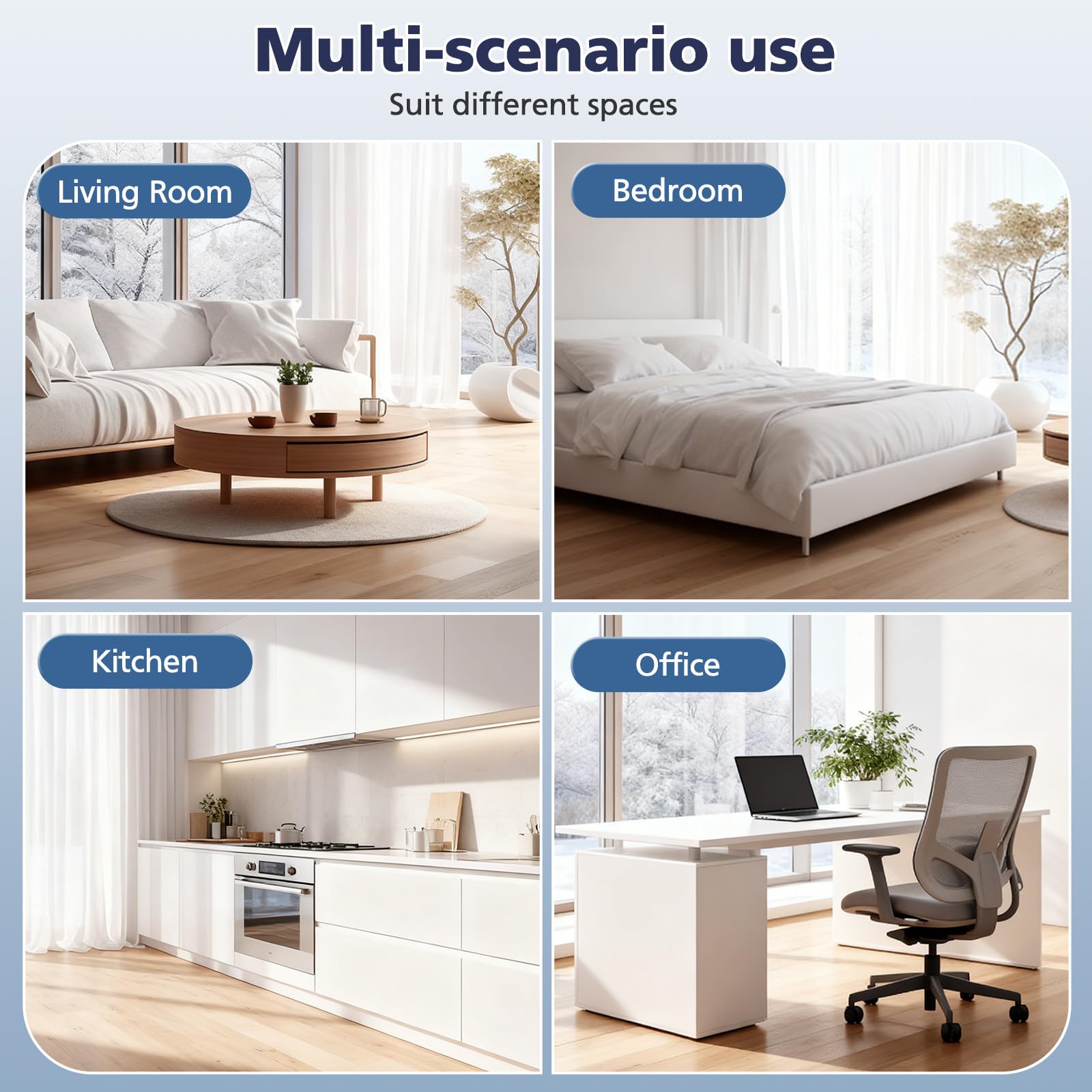 Cabiclean filter in bedroom air purifier for cleaner-feeling indoor air