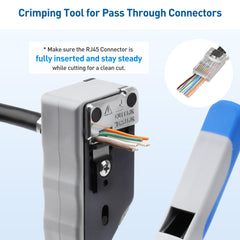 Cable Matters cutter and stripper detail for clean conductor preparation benefit