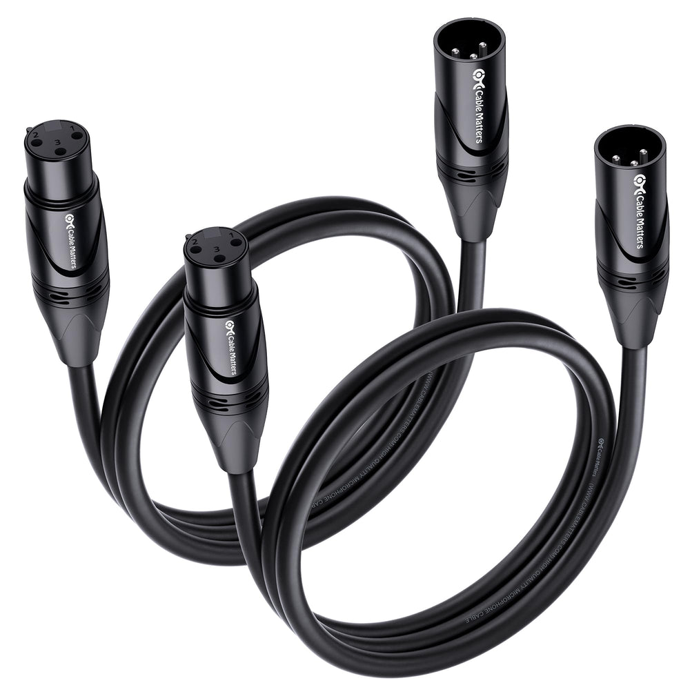Cable Matters front XLR connector showing secure metal housing and reliable contact