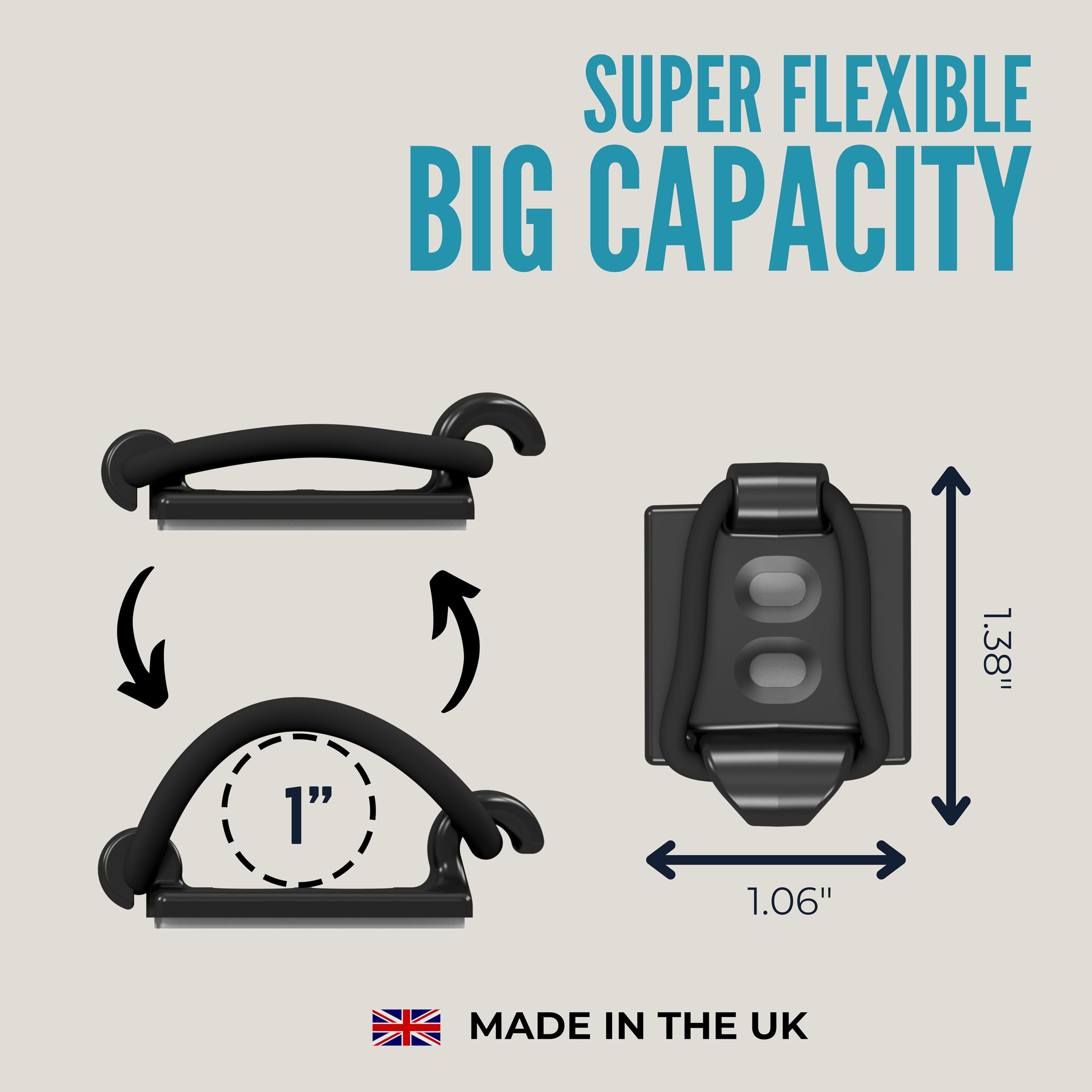 CableGenie holding laptop charger and USB cables for organised workstation