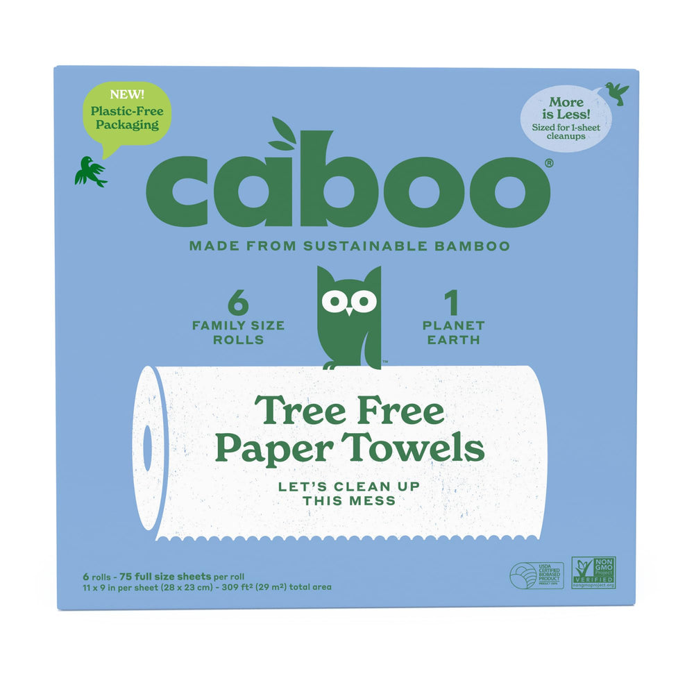Caboo close-up of roll texture highlighting durable absorbency