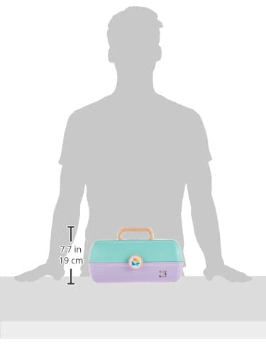 Caboodles sturdy handle and side profile making carrying comfortable