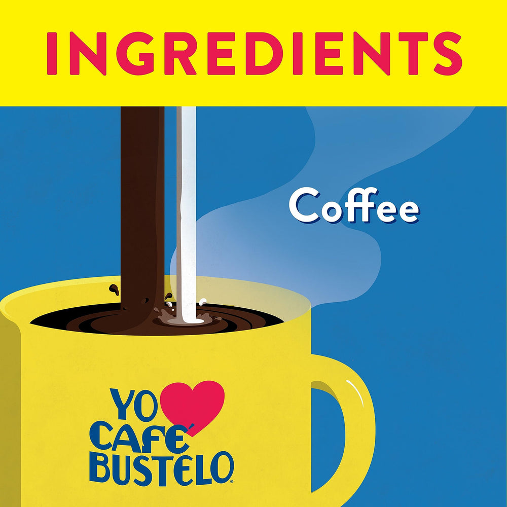 Café Bustelo capsule texture detail showing aluminum construction for consistent brewing