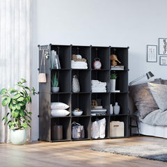C&AHOME cube interior with fabric bin demonstrating neat concealed storage benefit