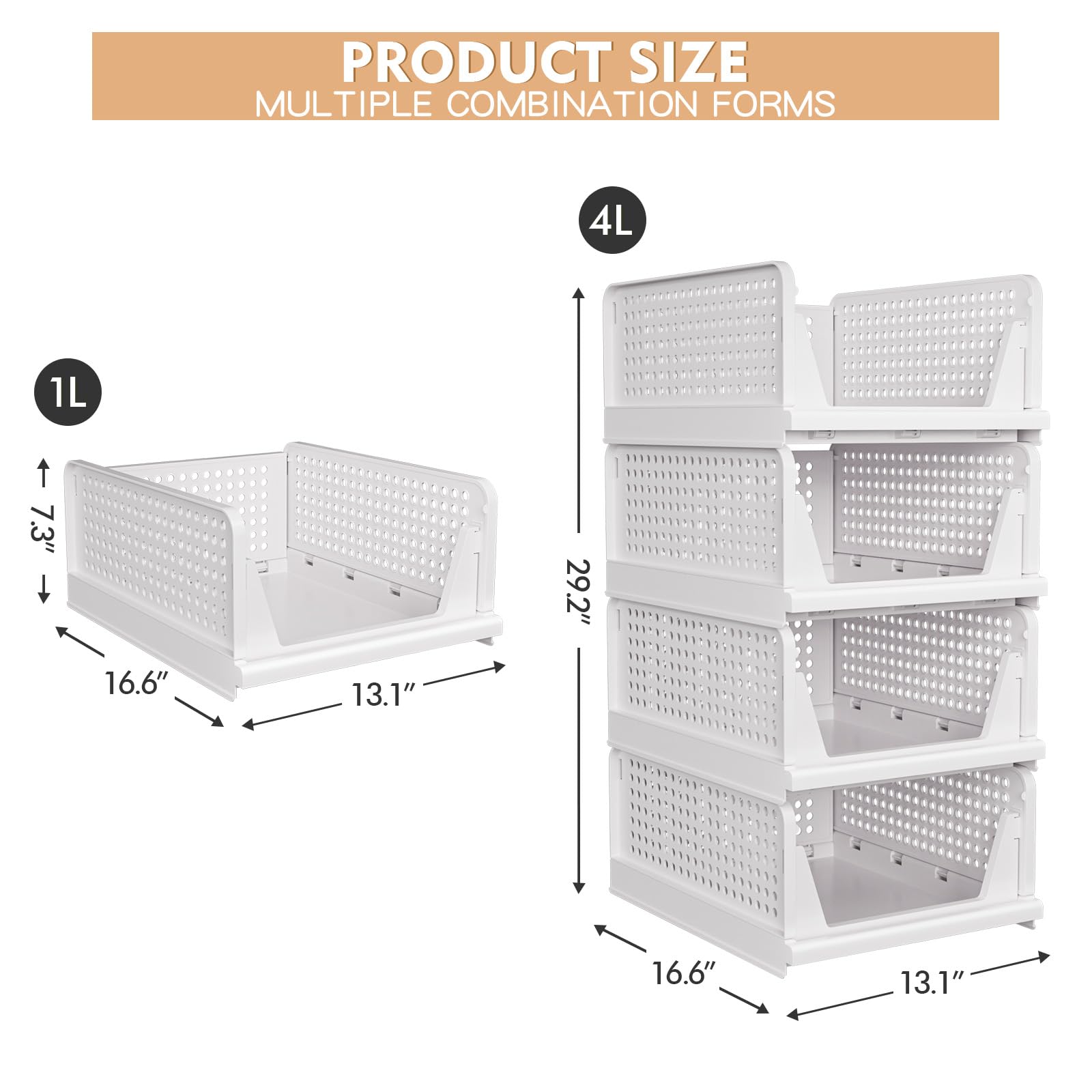 caktraie folded basket flat for compact storage and space-saving benefit