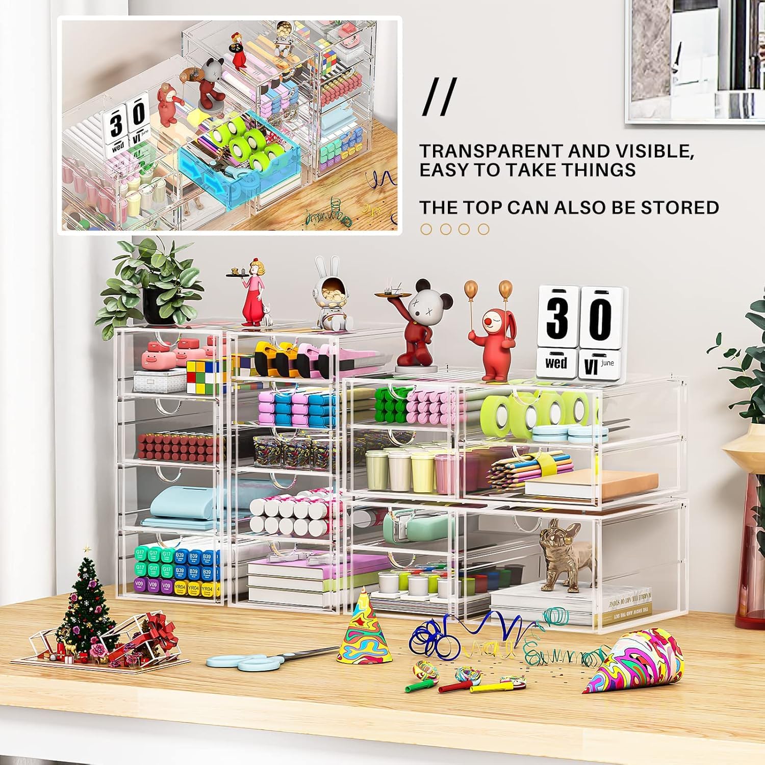 caktraie top flat surface holding daily items for easy-reach organization benefit