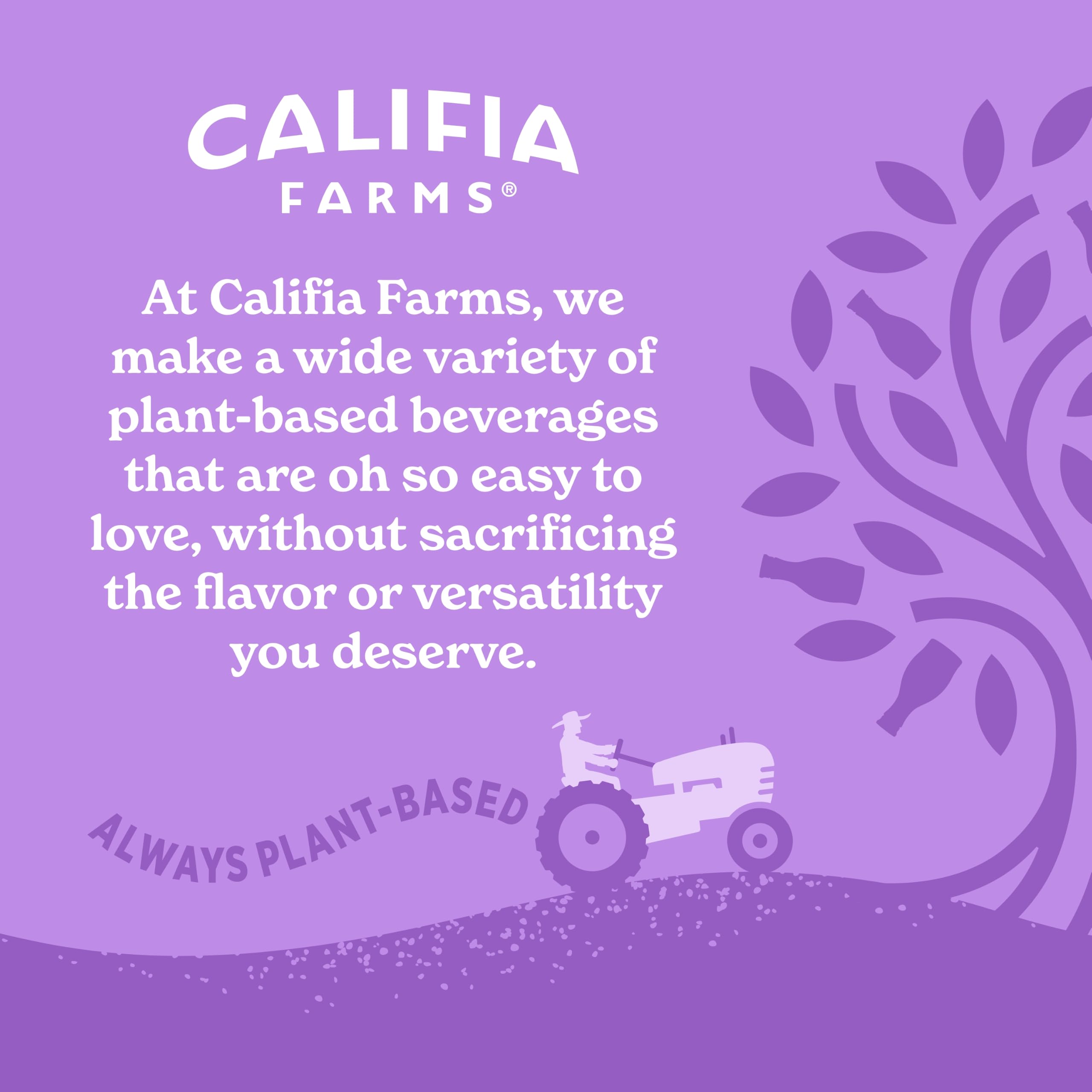 Califia Farms poured latte on coffee table in lifestyle scene showing café-quality drinks
