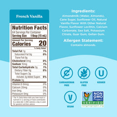 Califia Farms label closeup highlighting ingredients and dietary benefits