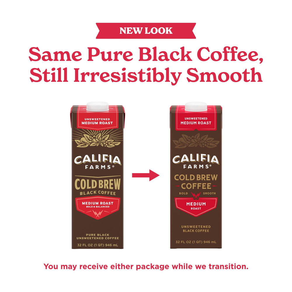 Califia Farms pouring over ice showing quick ready-to-drink benefit